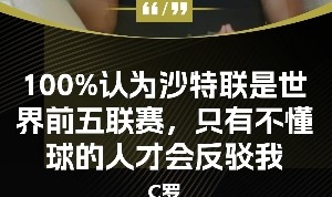 完美体育官方网站-今日趣图：沙特联就是全球前5，只有不懂球的人才会反驳我