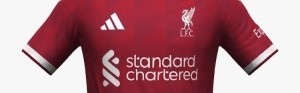 完美体育平台-利物浦26-27赛季主场球衣谍照：采用深红色调+白色细节装饰